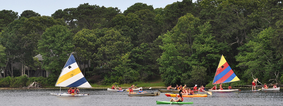 Campers have a great time out on the water.